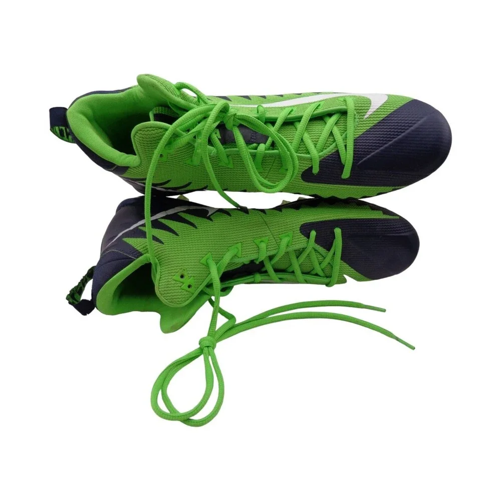 Nike Alpha Menace Pro Mid TD Seattle Seahawk Football Cleat  Size 14.5 AJ6604-40